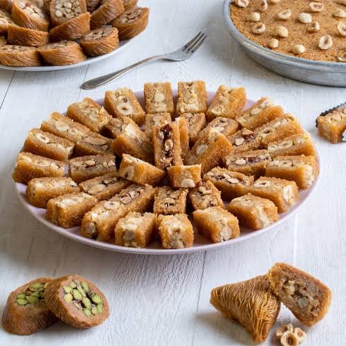 كنافة بصمة مكسرات